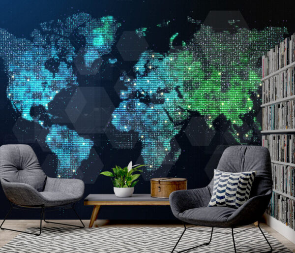 Carte du monde Papier peint Carte du monde