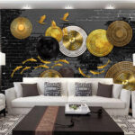 Papier peint Formes et couleurs dynamiques en harmonie