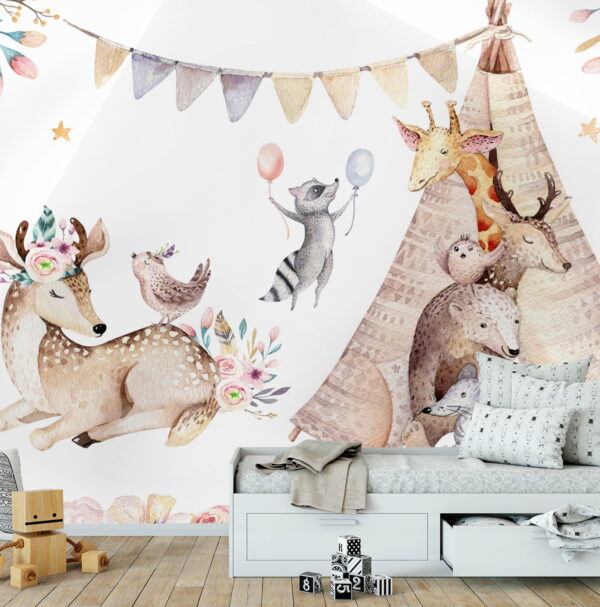 Raton laveur tenant un arc Papier peint Raton laveur tenant un arc