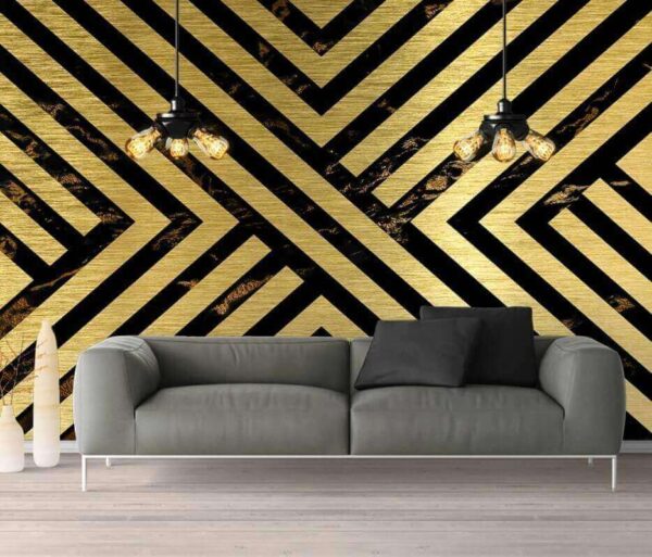 Les lignes dynamiques créent un contraste saisissant Papier peint Les lignes dynamiques créent un contraste saisissant