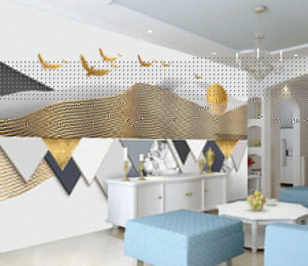 Papier peint avec des oiseaux volant dans le ciel Papier peint Papier peint avec des oiseaux volant dans le ciel