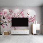 Papier peint Oiseau assis sur une branche
