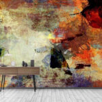 Papier peint Textures abstraites vibrantes en mouvement.