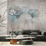 Papier peint Fleur blanche sur une plante