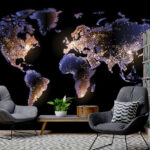 Papier peint Carte du monde