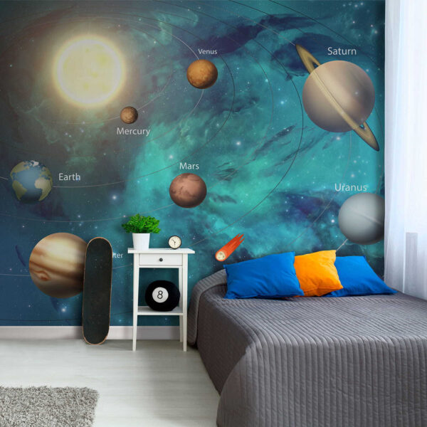 La planète bleue dans l'espace Papier peint La planète bleue dans l'espace