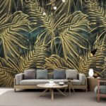 Papier peint Feuilles tropicales aux motifs uniques