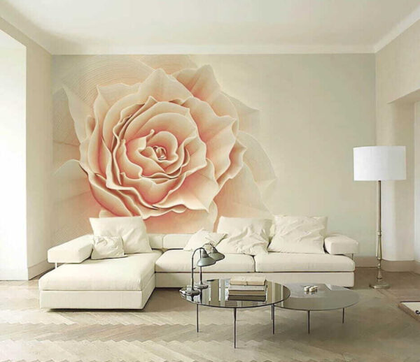 Les pétales délicats forment une rose étonnante Papier peint Les pétales délicats forment une rose étonnante