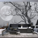Papier peint La lune dans le ciel