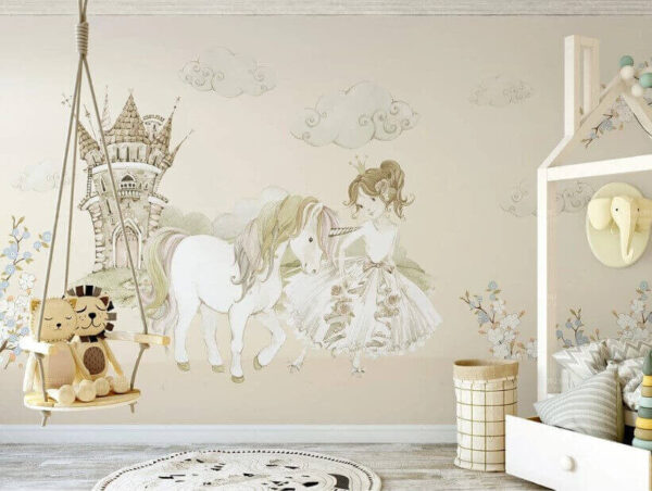 Dessin d'un château Papier peint Dessin d'un château
