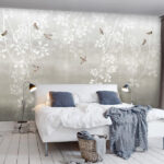 Papier peint Image floue d'un oiseau