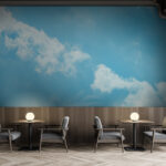 Papier peint Ciel bleu avec nuages
