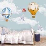Papier peint Montgolfière dans le ciel