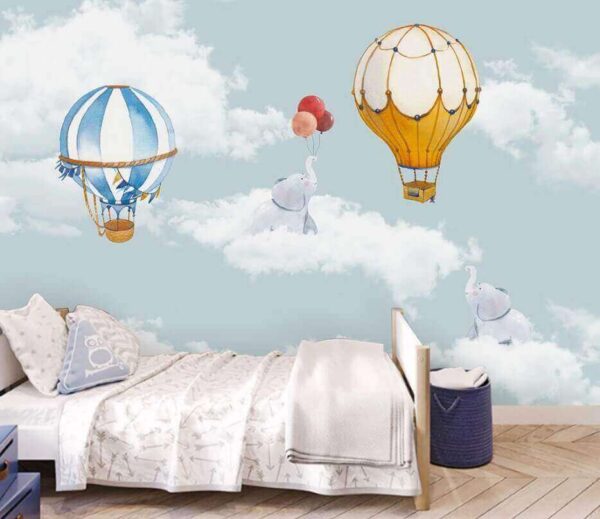 Montgolfière dans le ciel Papier peint Montgolfière dans le ciel