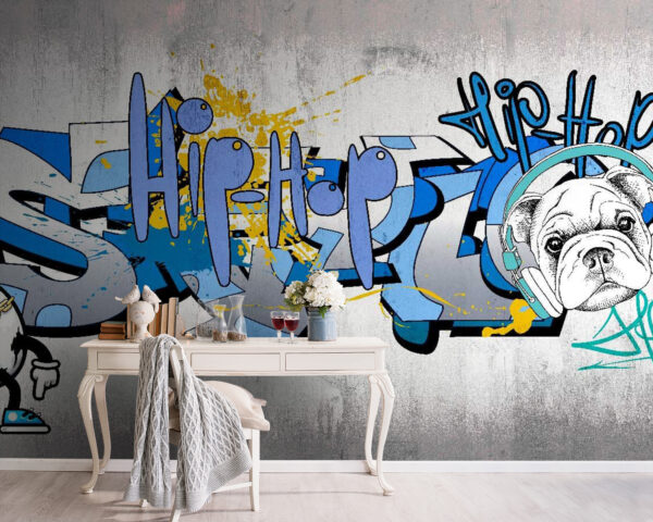 Graffiti sur un mur Papier peint Graffiti sur un mur