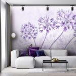 Papier peint Papillon violet aux ailes déployées