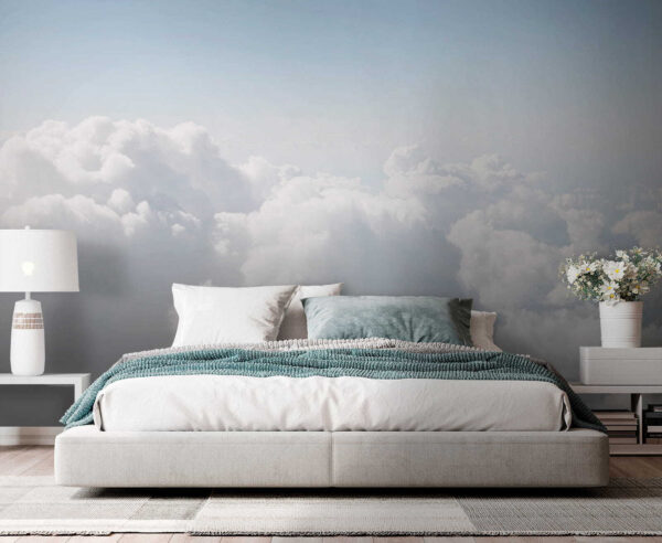 Ciel bleu avec nuages Papier peint Ciel bleu avec nuages