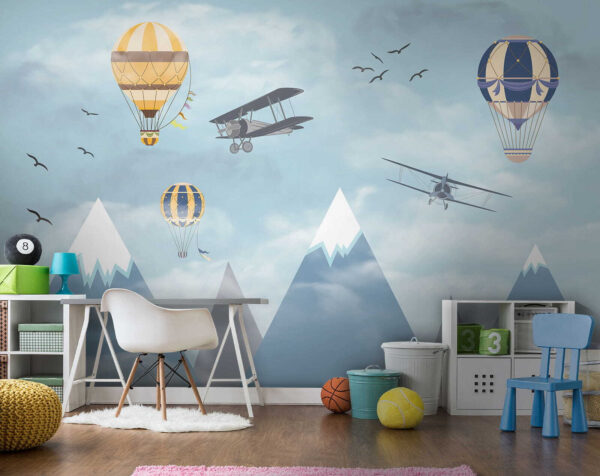 Montgolfière dans le ciel Papier peint Montgolfière dans le ciel