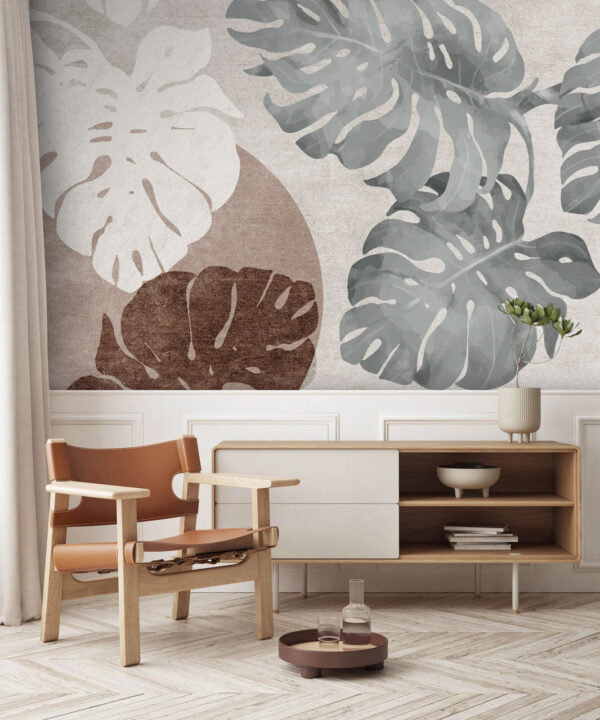 Motifs naturels dans des tons sourds Papier peint Motifs naturels dans des tons sourds