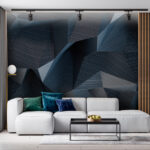 Papier peint Motif géométrique avec ombres sombres
