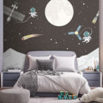 Papier peint Pleine lune dans le ciel