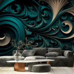 Papier peint Image floue d'une spirale
