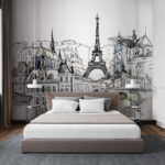 Papier peint Dessin d'un bâtiment