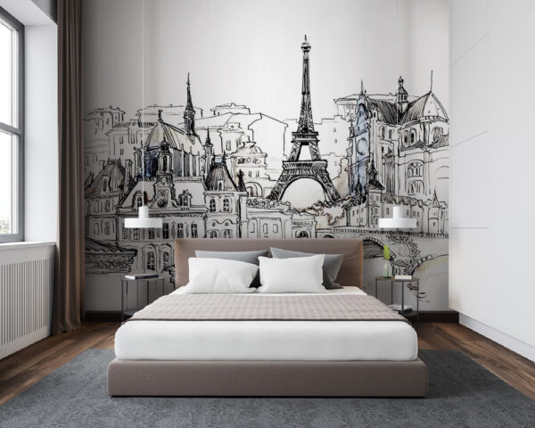 Dessin d'un bâtiment Papier peint Dessin d'un bâtiment
