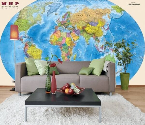 Carte du monde Papier peint Carte du monde