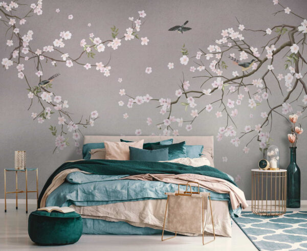 Oiseau sur une branche Papier peint Oiseau sur une branche