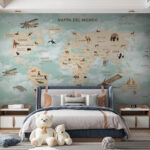 Papier peint Ours brun marchant