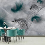 Papier peint Plume dans le ciel