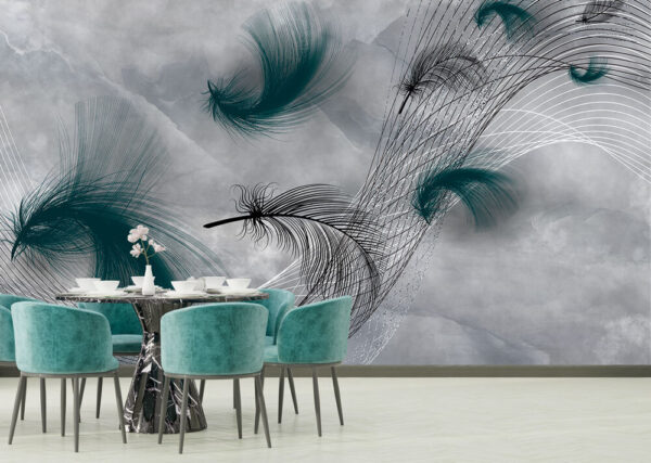 Plume dans le ciel Papier peint Plume dans le ciel