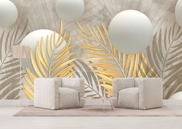 Boule blanche sur une table Papier peint Boule blanche sur une table