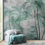 Papier peint Groupe de palmiers