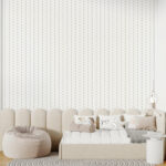 Papier peint Fond blanc avec des lignes brunes