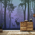 Papier peint Silhouette d'un cerf