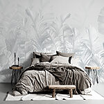 Papier peint Groupe de feuilles blanches