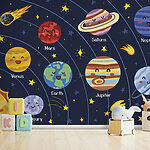 Papier peint Dessin animé d'une planète