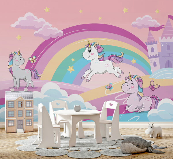 Dessin humoristique d'une licorne Papier peint Dessin humoristique d'une licorne
