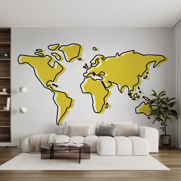 Carte du monde Papier peint Carte du monde