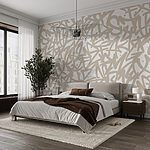 Papier peint Motif de lettres sur fond blanc