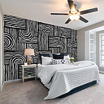 Papier peint Motif noir et blanc