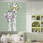 Papier peint Couple de girafes portant des lunettes