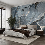 Papier peint Motif abstrait de texture de marbre bleu.