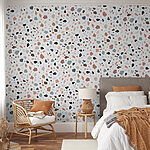Papier peint Motif de pierres mouchetées multicolores