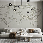 Papier peint Carte du monde