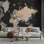Papier peint Carte du monde