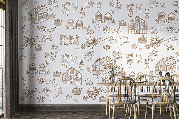 Dessin d'une maison Papier peint Dessin d'une maison
