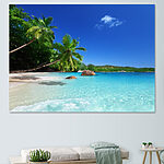 Tableaux Plage paradisiaque aux eaux turquoises